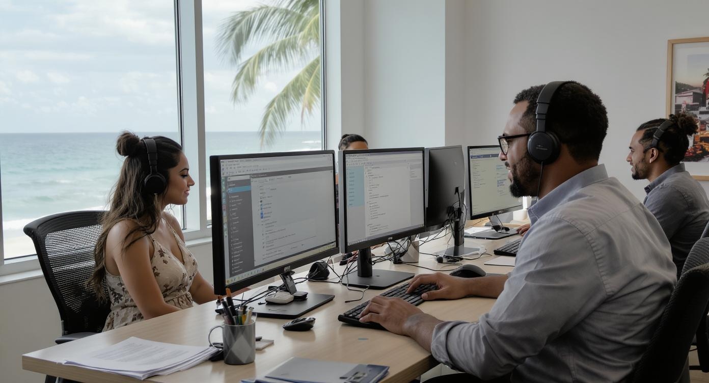 Collaborateurs divers sur ordinateurs