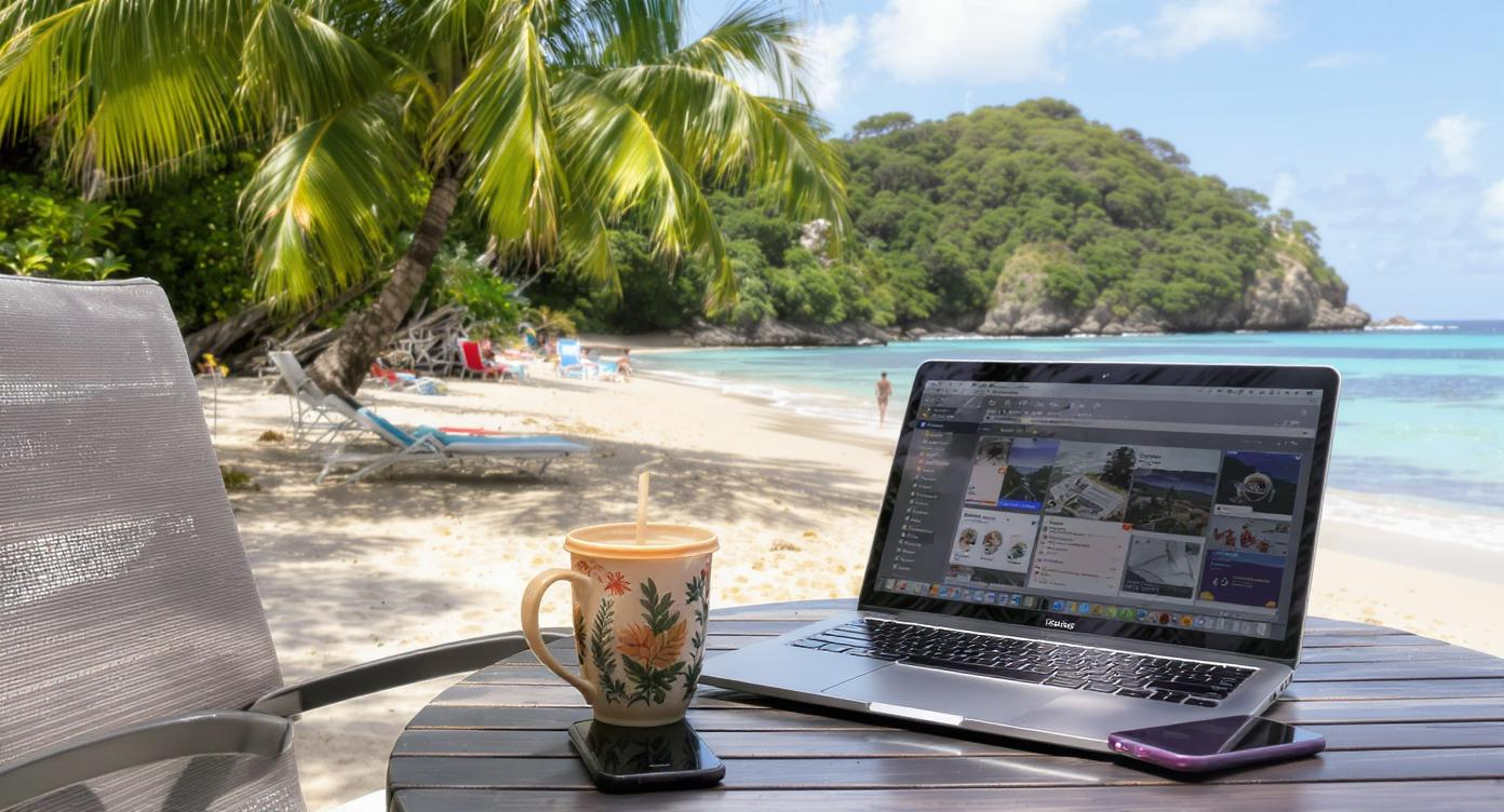 Bureau moderne avec collaborateurs travaillant sur ordinateurs